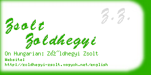 zsolt zoldhegyi business card